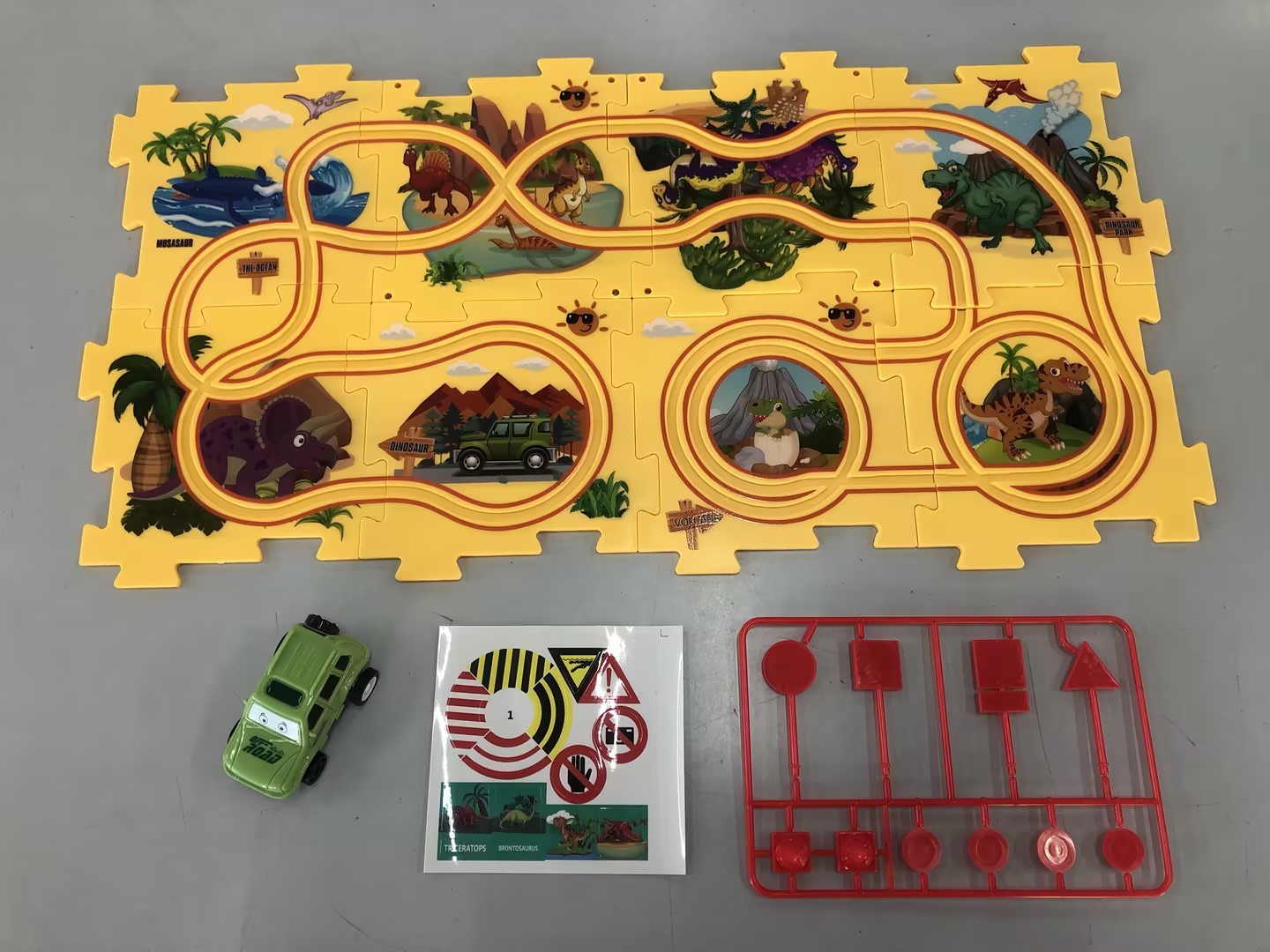 TurboTrack Puzzle™| Children Electric Railroad Puzzle (Car Included!)