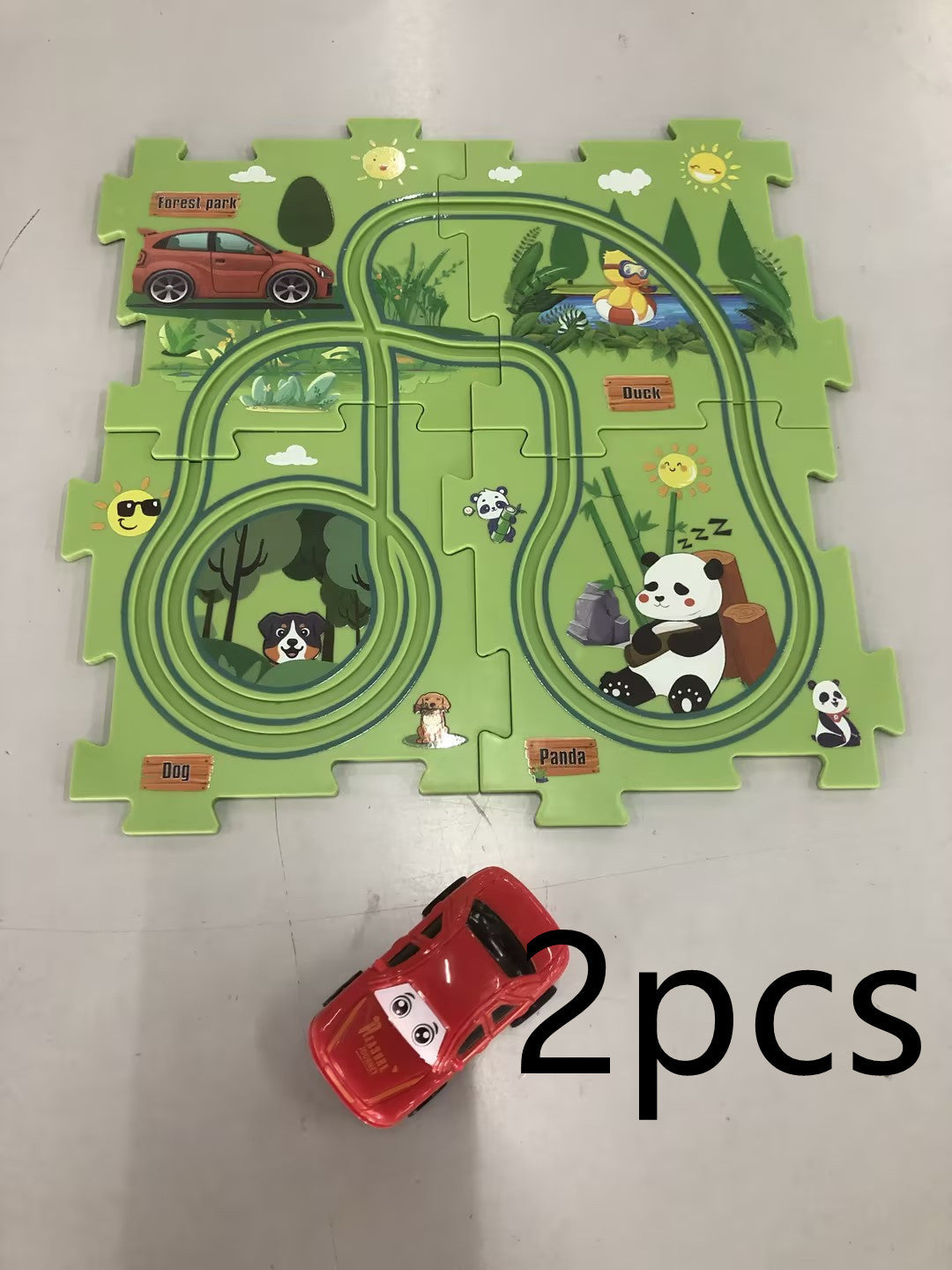 TurboTrack Puzzle™| Children Electric Railroad Puzzle (Car Included!)