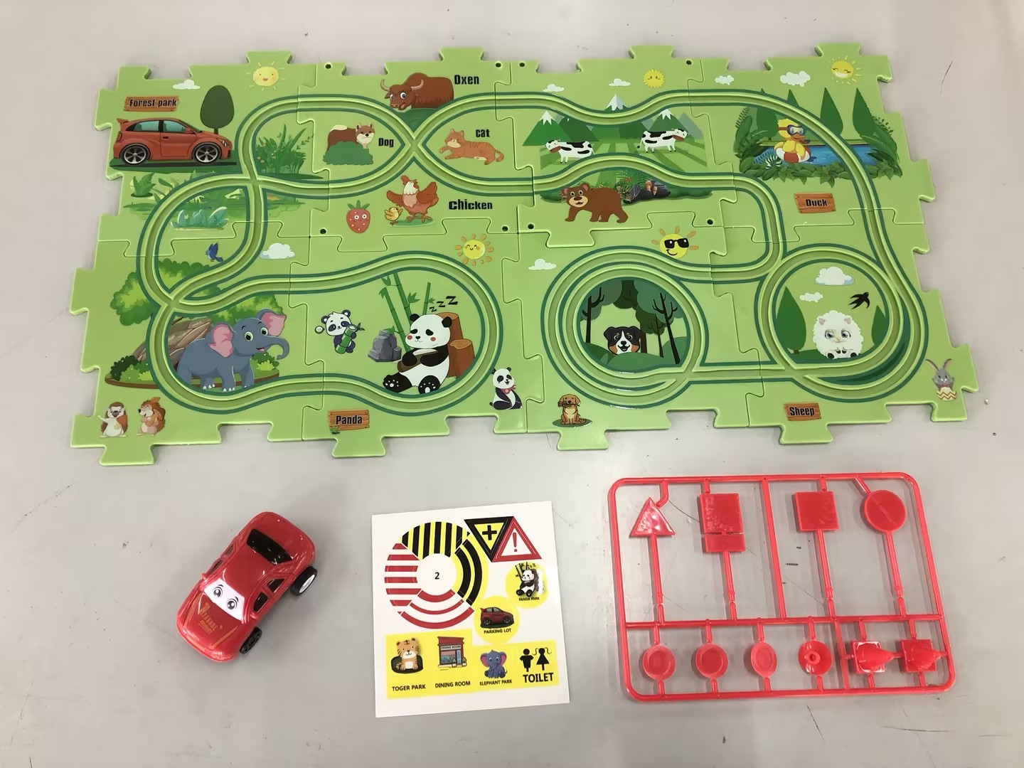 TurboTrack Puzzle™| Children Electric Railroad Puzzle (Car Included!)